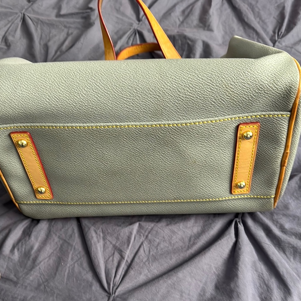 Dooney & Bourke Gray Satchel with Tan  Accents - Picture 4 of 13